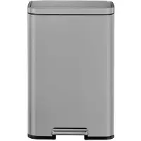 EKO - Madison Treteimer 50 Liter - Stainless Steel Plastic - Grau