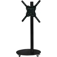 Sinox beslag Sinox StandView TV gulvstand med hjul og drejbar top. 26"-65". Matsort