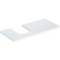 Geberit Waschtisch-Platte One 105x3x47cm, w/lack. hochgl., Ausschn li