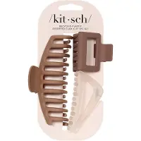 Kitsch Recycled Plastic Assorted Claw Clips - Neutral (Pack of 3)