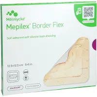Docpharm GmbH Mepilex Border Flex Schaumverb.haft.12,5x12,5 Cm 5 St