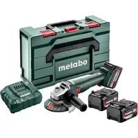 Metabo W 18 L 9-125 Quick Set, 8500 RPM, 12,5 cm, Akku, 4 Ah, 1,6 kg, Bürstenloser Motor