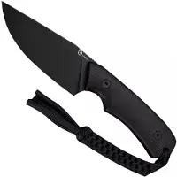 CIVIVI Gander C24058B-2, Black Stonewashed 14C28N, Black Canvas Micarta Fahrtenmesser, Matt Gentry Design