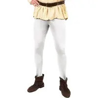 Metamorph Mittelalter Strumpfhose für Männer weiss