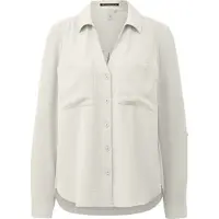 QS Bluse Crêpebluse mit Turn-up-Ärmel
