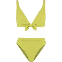 Shiwi Teddy Bikini Set Green Botanic Structure Größe: 42 | Bikinis Outlet | Damen | Grün