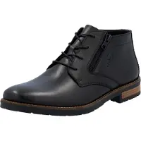 Rieker Herren Stiefelette aus Leder mit funktionalem Reißverschluss 14609, Größe:44 EU, Farbe:Schwarz