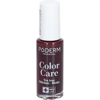 Poderm Vernis Color Care 437 Rouge Noir Fl 8 ml Wirkstoffhaltiger Nagellack