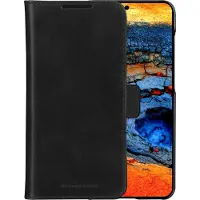 dbramante1928 Samsung Galaxy S25 Plus Hülle - Echtes Leder - - 2 in 1 Case/Klapphülle - Schwarz