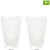 Oyoy living design 2er-Set: Gläser "Yuka" in Transparent - (H)10,5 x Ø 7 cm - onesize