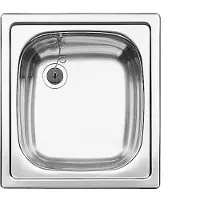 BLANCO TOP EE 4 x 4, Aufsatzwanne, Rechteckig, Edelstahl, Edelstahl, 1 Becken, Stainless steel