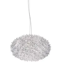 Kartell Design Hängelampe Bloom S1, klar / transparent, für Wohn- / Esszimmer, Kunststoff, Design, Pendelleuchte