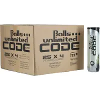Balls Unlimited Tennisbälle Code Black gelb Dose 25x4er im Karton