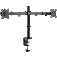 Dutzo Monitor Mount Pole Office - Dual arm (17"-32")