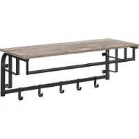 Hobby Hall Wandgarderobe mit 5 Haken B34LCR102B02