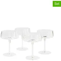 Jotex 4er-Set: Cocktailgläser "Nina" in Transparent - 250 ml - onesize