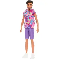 Mattel Barbie Fashionistas Ken-Puppe #227 brünette Modepuppe im Totally Hair Look