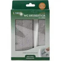 G.Funder WC-skurestick med ekstra lang hndtag og 2 refills (i colorbox)