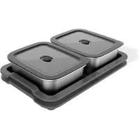 Weber 3400220, Container, Rechteckig, Schwarz, Edelstahl, Edelstahl, 366,7 mm, 240,7 mm
