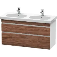 Duravit Waschtischunterbau DURASTYLE 453x1150x610mm nussbaum dunkel/weiss matt