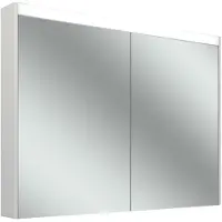 Schneider OBJECT Line Comfort LED Spiegelschrank, 2 Türen 50/50cm, 995x123x743mm, Beleuchtung oben