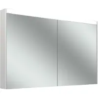 Schneider OBJECT Line Superior LED Spiegelschrank, 2 Türen 65/65cm, 1295x123x743mm, Beleuchtung obe