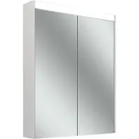 Schneider OBJECT Line Comfort LED Spiegelschrank, 2 Türen 30/30cm, 595x123x743mm, Beleuchtung oben