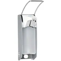 Schülke Desinfektionsspender KHK 500, lang, Wandmontage, mit Armhebel, aus Metall, 500ml