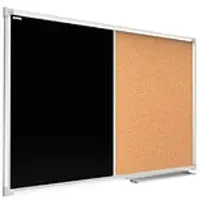 Allboards Kombitafel magn. Kreidetafel + Kork 120x90, Alurahmen