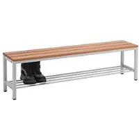 SZ Metall Sitzbank 1,50 m braun, 150x42x30 cm