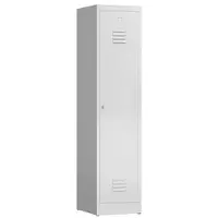 Classix Spind X-515110, lichtgrau, 1 Abteil mit Trennwand, Drehriegelschloss, 42 x 180 cm