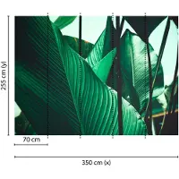 Living Walls Fototapete "Designwalls Leaf Stalks 1" glatt Vlies, Wand, Schräge, Decke