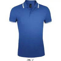 Sol SOLs 00577 | Herren Polo Shirt Pasadena - Farbe: Royal Blue/White - Größe: L