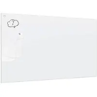 Allboards Glas-Magnettafel Premium SUPERWHITE, 120 x 150 cm, perlweiß