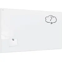 Allboards Glas-Magnettafel Premium SUPERWHITE, 90 x 120 cm, perlweiß