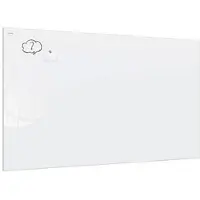 Allboards Glas-Magnettafel Premium SUPERWHITE, 120 x 180 cm, perlweiß