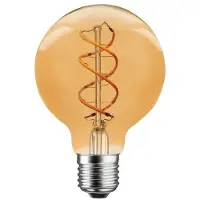 LEDmaxx G125S5W LED Spiral Filament Globe G125 5W E27 gold gelüstert extra warmweiß 2200K