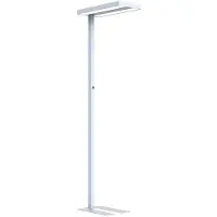 NCC-Licht LED Stehleuchte Lara Silber Up & Down 2 x 40W 8800lm Neutralweiß 4000K UGR