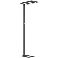 LEDmaxx SLB2 LED Stehleuchte Büroleuchte 2x 40W up&down schwarz 4000K 8800lm UGR<17 flicker-free dimmbar + Bewegungssensor + Tageslichtsensor