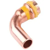Buderus Logafix Gas Bogen 90 Grad innen/außen 42mm mit V-Kontur, Kupfer 7738327293
