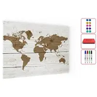 Allboards Magnettafel 90,0 x 60,0 cm Helles Holz
