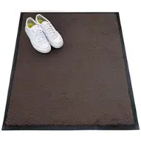 Miltex Schmutzfangmatte Eazycare Style, eckig, antistatisch, UV-beständig, waschbar, High-Twist-Nylon & Niltrilgummi, 600 x 850 mm, graubraun