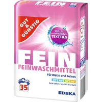 Gut & Günstig Gut&Günstig Waschmittel Feinwaschmittel Fein, Pulver, 1,75 kg, Wolle und Feines, WL 35