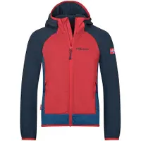 TROLLKIDS Fleecejacke "Seiland" in Dunkelblau/ Rot - 122