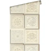 Versace Vliestapete "Wallpaper 5 Design Patchwork" abstrakt gemustert leicht glänzend leicht strukturiert auffallende Fliesen-Tapete Tapeten Wohnzimmer Schlafzimmer Küche Optik