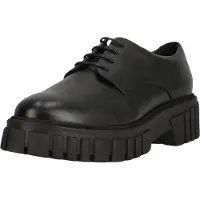 Clarks Schnürschuhe Page Walk mit angesagter Statement-Sohle 1216 Black Leather 37