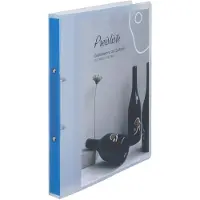 Eichner Präsentationsringbuch 2-Ringe blau-transparent 2,5 cm DIN A4