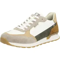 Rieker Schnürhalbschuhe bequem in weiss/weiss kombi, Gr. 42