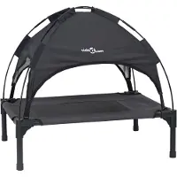 vidaXL Hundebett Schwarz 76 x 62 x 70,5 cm Stahl