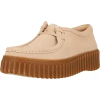 Clarks Damen Premium Torhill Bee Schuhe Ecru Suede